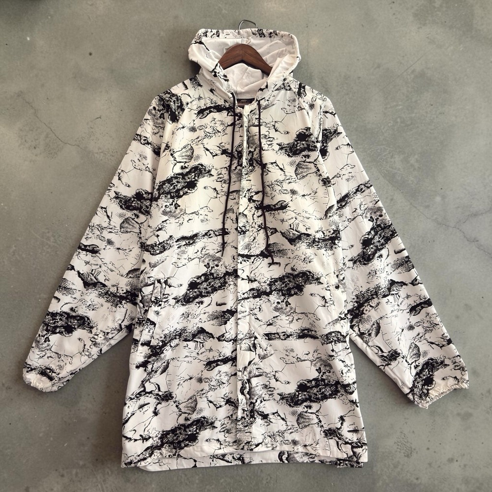 Natural Gear Snow Camo Hunting Cover-Up Jacket Hooded Lightweight Men's L/XL